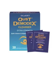 Oust Demodex Cleanser - Pre-moistened Wipes (image for) Oust Demodex Cleanser - Pre-moistened Wipes